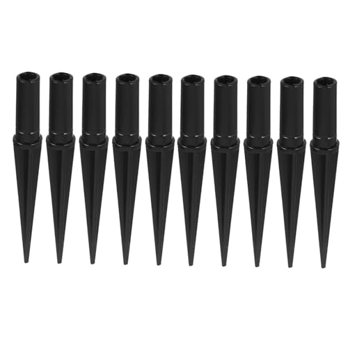 FUTUREORYY 10 Stück Teiliges Kunststoff Solarlicht Erdspieße mit Geneigtem Winkel und Drainage Wetterfestes Langlebiges Gartenlampen Zubehör Einfache Installation für Außenbereich Kompatibel