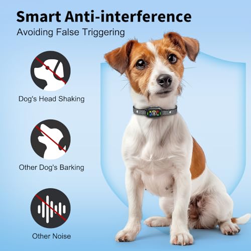 Dog-Bark-Collar-DAWALU-Rechargeable-Smart-Collar-Anti-Barking-Training-Collar-with-7-Adjustable-Sensitivity-Beep-Vibration-Shock-Bark-Collar-for-Large-Medium-Small-Dogs-Black