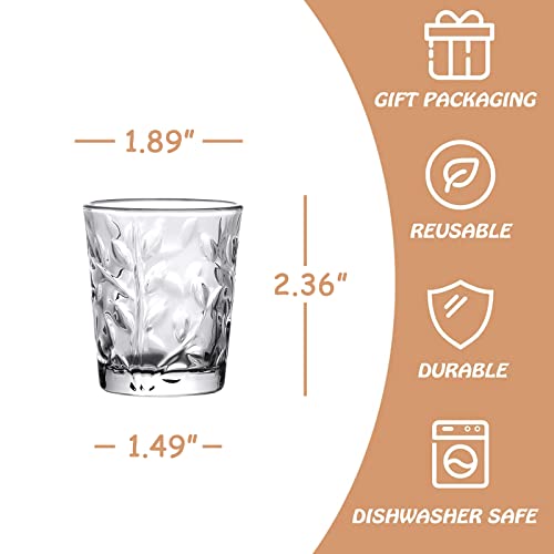 Shot Glasses, 1.75oz Mini Shot Glass Set of 6/Clear Shot Glasses/Tasting Glasses/Cordial Glasses/Sherry Glasses - Image 3