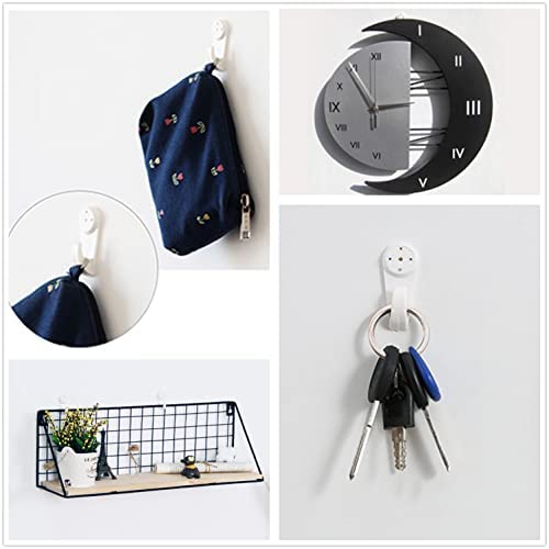 Image of Nails for Hanging Pictures,Picture Hooks Hardwall Hanger for Hardware, Fasteners & Hooks Wall Mount Non-Mark Hook Picture Photo Frame Hangers(20Pcs,50*21mm)