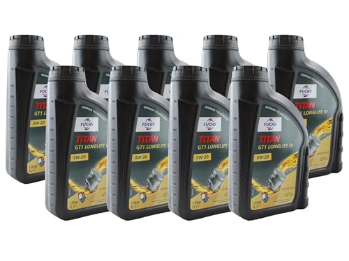 Aceite para motor Fuchs 9L TITAN GT1 LONGLIFE IV SAE 0W-20