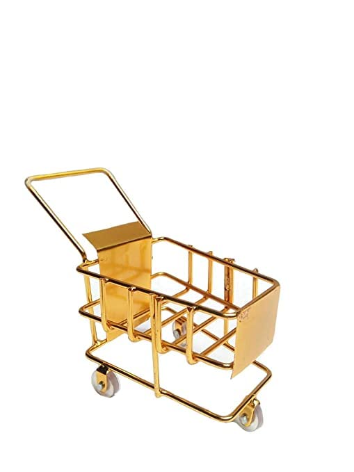 Z&C Metal Trolley Toy for Home & Office Desktop Table Decoration, Mini Supermarket Shopping Cart Trolley for Decoration, Showpiece, Gift Z&C Metal Trolley Toy for Home & Office Desktop Table Decoration, Mini Supermarket Shopping Cart Trolley for Decoration, Showpiece, Gift