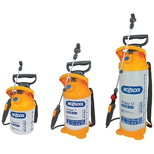 HOZELOCK - Pressure Sprayer Pulsar Plus 5L : Ideal for Small Gardens Combines Practicality Safety and Comfort Separate Carrying Handle Doser 30cm Aluminium Lance [4310 1240]