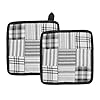   VHC-Brands-Cotton-Pot-Holder-Set-of-2-Heat-Resistant-Kitchen-Potholders-Sawyer-Mill-Black-Collection-Square-8x8-Country-Black