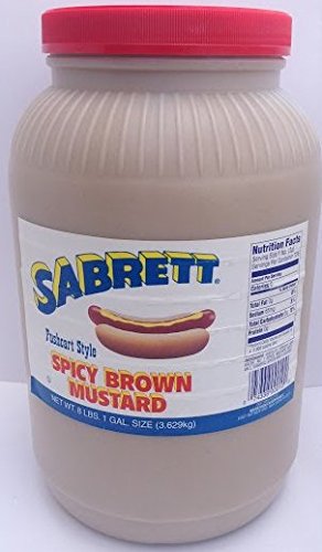 SabrettSpicy Brown Mustard in 1 Gallon Jug