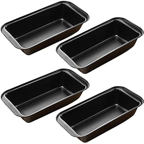 LOLYSIC Non-Stick 2lb Loaf Tins Set Cover
