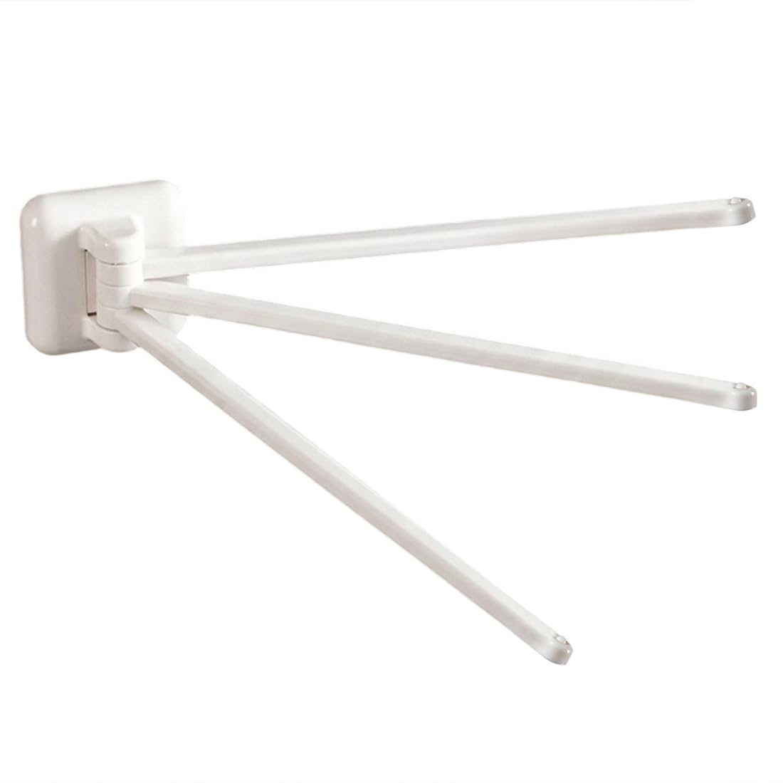 Hndhbfgrt Wall-Mounted Shelf Bathroom Towel Rack 3-Rod Rotatable Non-Punching Storage Hanger Multi-Functional Towel Bar