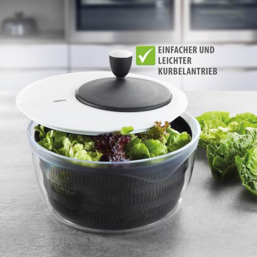 Foto von GEFU Salatschleuder Rotare - 3l Volumen - Mit Kurbel & Frischhaltedeckel