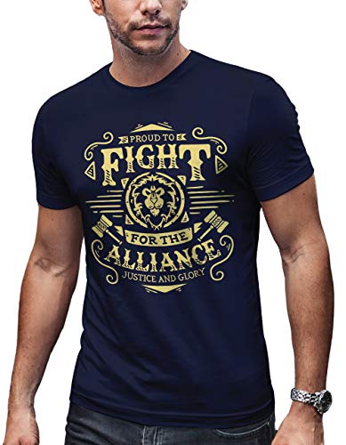 LeRage Shirts Fight for The Alliance Gamer Shirt Gift for Nerds Geeks Hombre X-Large