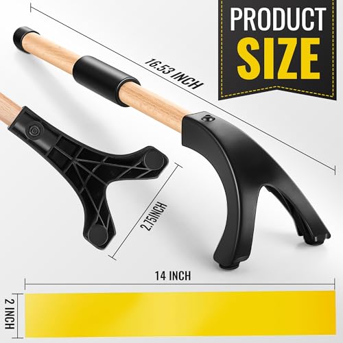 Dunkive Miter Saw Hold Down Stick and 5 Pcs 14 x 2 Inch Zero Gap Woodworking Tape, Safety Miter Saw Accessories to Keep Your Hands away from Saws Push Sticks for Wood - Thumbnail 7