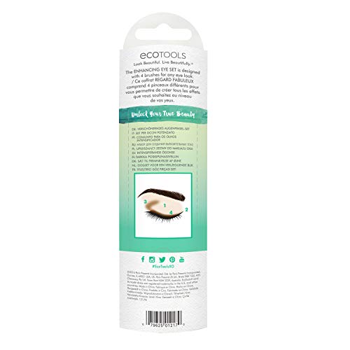 EcoTools Duo Eyeshadow Makeup Brush Set, Define Blend