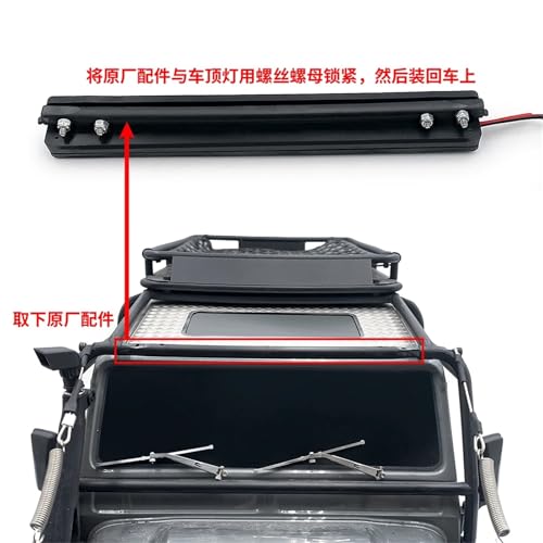 Luces Vehículo RC para Defender 1/10 Foco LED Frontal Kit de Iluminación Crawler 6