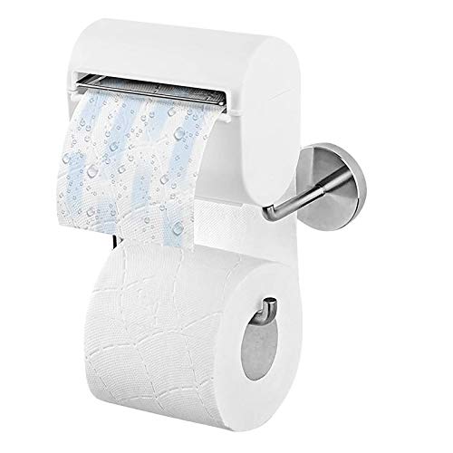 Preisvergleich Produktbild FANTCI Toilettenpapierhalterung inkl. Befeuchter, Grau / Weiß Papierspender / Ohne Farb-, Duft- und Konservierungsstoffe