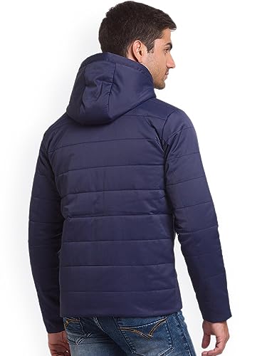 Image of Being Human Blue Regular Fit Long Sleeves Polyester Men's Jacket Clothing