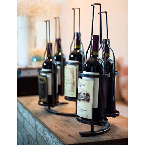 Soporte para botellas de vino para 5 botellas 61.5x23.5x47.5cm miniatura 5