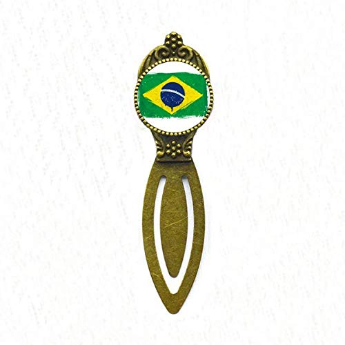 Marque-page Brésil rétro fait main cadeau original pour lecteur