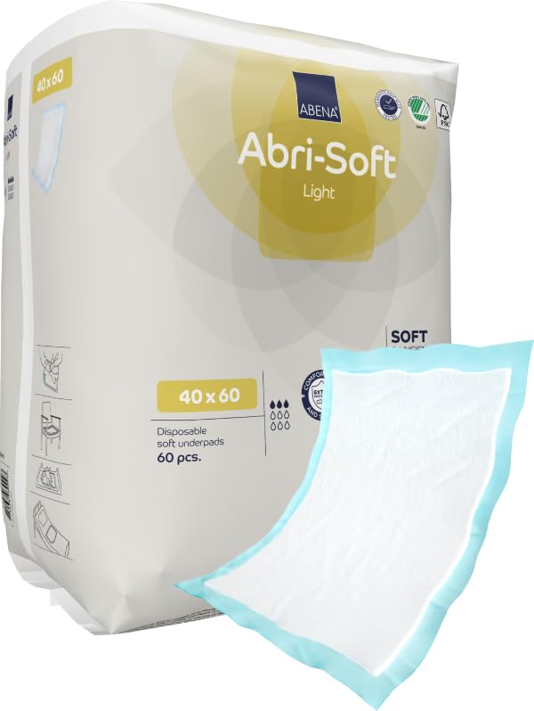 Alèses jetables ABRI Soft - Light 40 x 60 cm - Sachet de 60 pièces