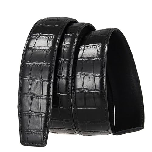 Classic belt, men's belt made of 3.5 cm cowhide with crocodile pattern, casual genuine leather belt2