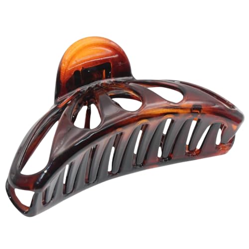 Parcelona French Large Raindrop Claw Clip 4″ (Tortoise Shell)