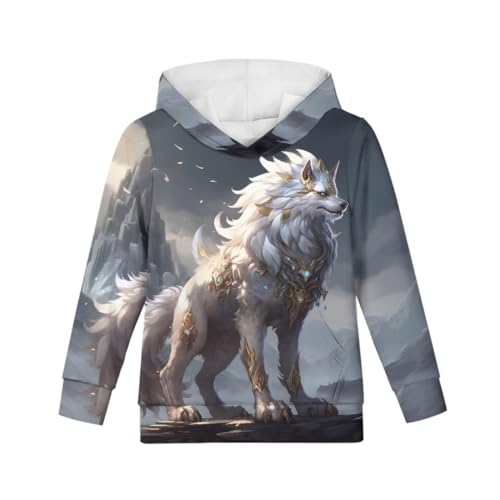 Image of GLUDEAR Teen Boys Girls Novelty Animal Galaxy Hoodies Sweatshirts Pullover