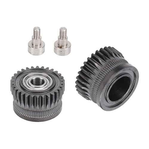 Lybunair 3D Printer Extruder Gear Kit, Hardened Steel Coated Screw Drive Gears, Replacement Filament Drive Components for Select 3D Printer Types