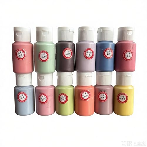BIUTEFOU Ceramic Glaze for Pottery Underglaze Set (12 Colors 2 oz Jars) Premium Clay Glaze for Handbuilding DIY Ceramics (Set A)