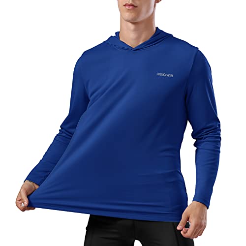 HISKYWIN Men's Long Sleeve Shirts Lightweight UPF 50+ Sun Protection SPF Outdoor T-Shirts Fishing Hiking Running Tee Tops3