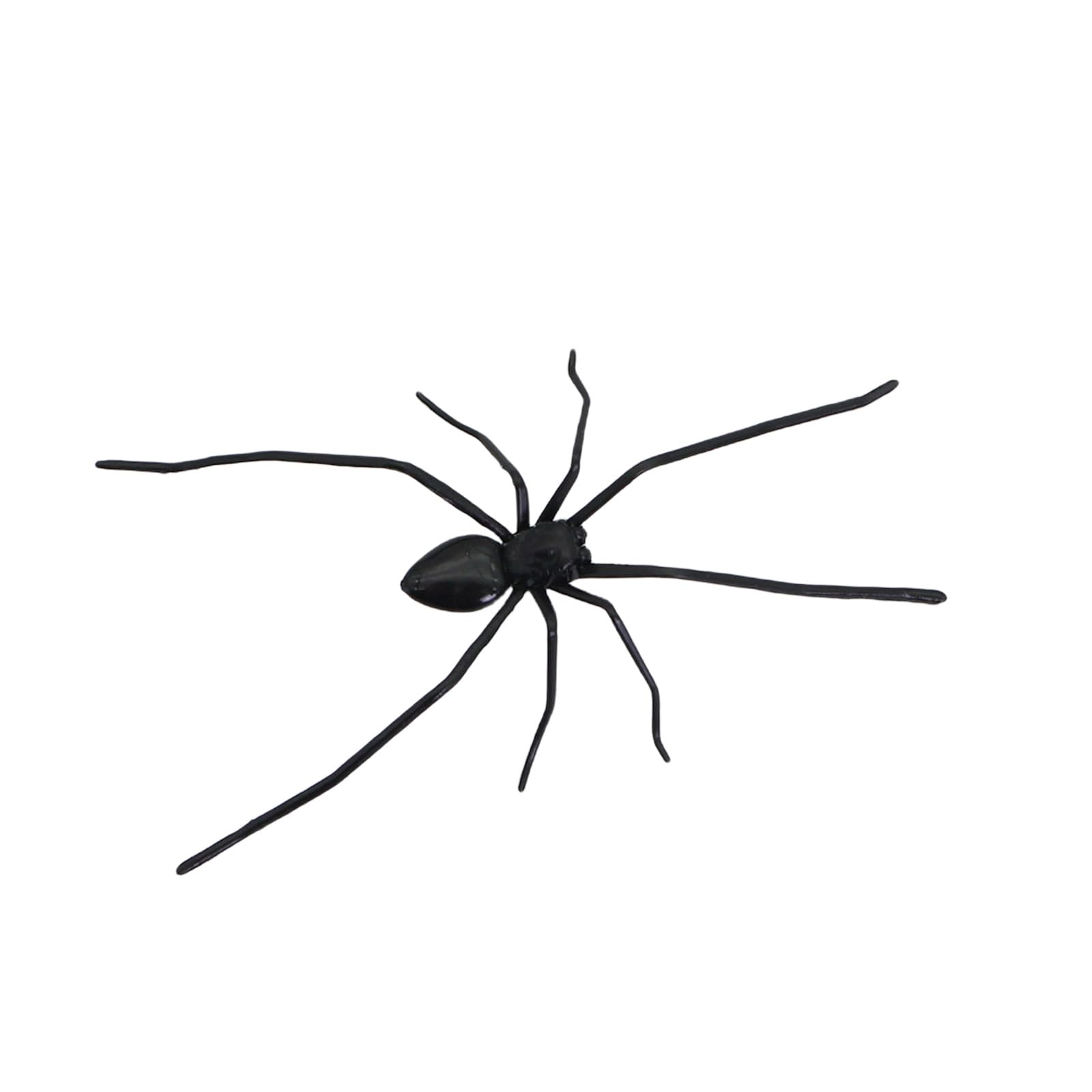 Kouamor Black 9.7 * 5.2Cm Magnetic Plastic Spiders Spooky Plastic Spiders Artificial Fake Spider Realistic Scary Plastics Spiders Fake Props Prank Funny Joke Fridge Car Garage Home Novelty Decor (Black)