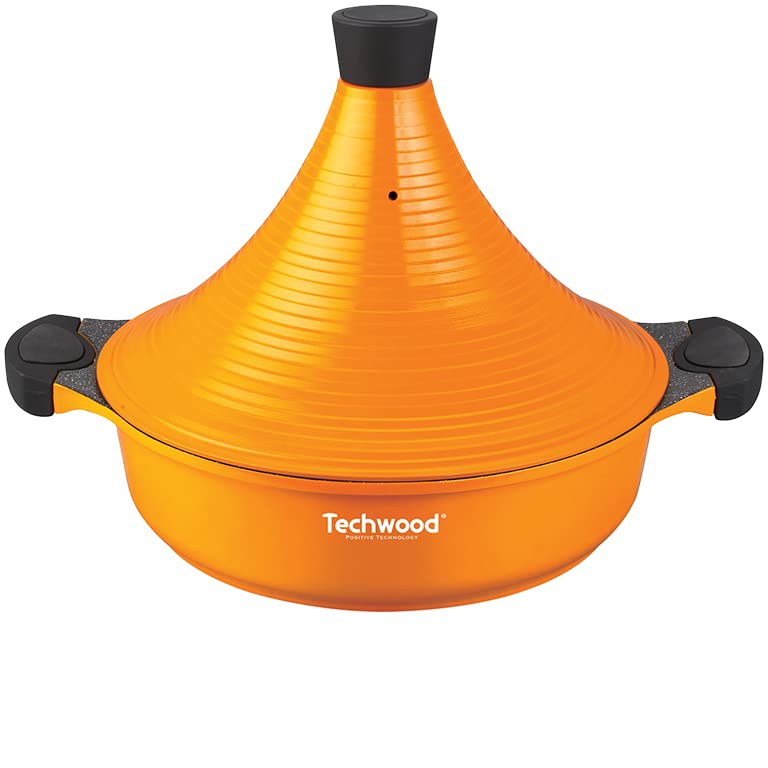 Techwood TAJINE Ø28CM ALUMINIUM I PORCELANA Pomarańczowy TAJ-245, 28