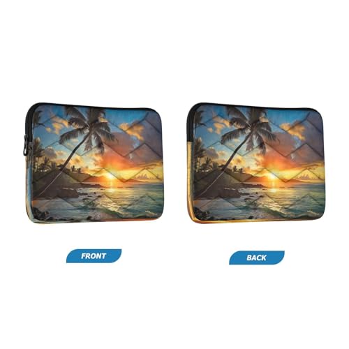 Funda para portátil 13-14 pulgadas con diseño Tropical Tree Leaves miniatura 2