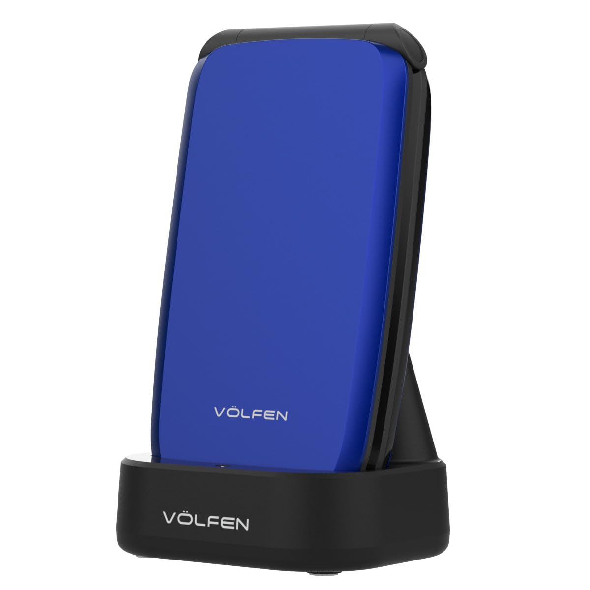 Astro Flip 4G telefon komórkowy dla seniorów z klapką, dużymi przyciskami i wyświetlaczem XXL 2,8 cala, przycisk SOS, łatwa obsługa, stacja ładująca USB-C, podwójna karta SIM (niebieski)