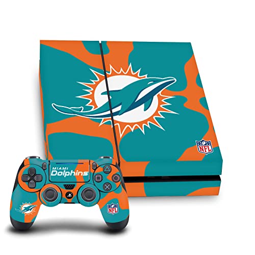 Sticker Miami Dolphins PS4 pour protéger console et manettes