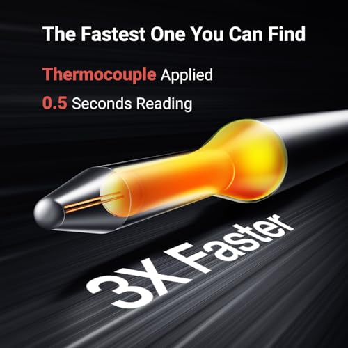 ThermoMaven F1 Turbo Meat Thermometer Digital - 3X Faster 0.5s Instant Read, Food Cooking Thermometer Precise ±0.3℃, IP67 Waterproof Magnetic, Brighter Backlight, Bottle Opener for Kitchen BBQ Grill - Image 5