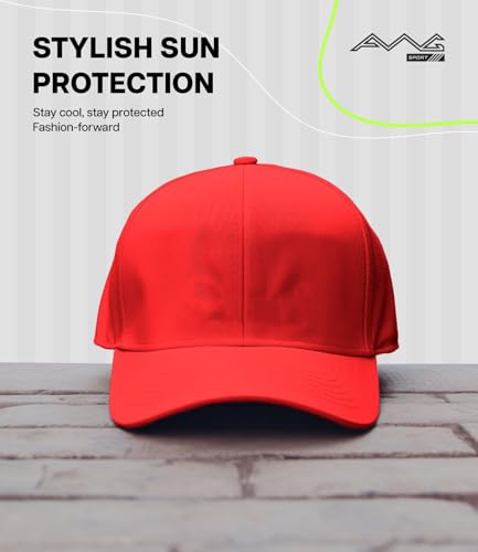 Image of AWG ALL WEATHER GEAR Baseball Cap for Men | UPF 50+ Sun Protection, Moisture-Wicking Sweat Band | Gym, Cricket, Golf Free Size for Teens, Men & Women