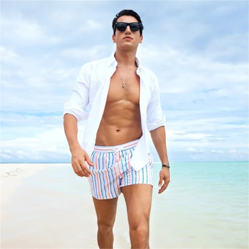 Men Stripe Shorts Shorts Men Hot Beach Shorts Men Board Shorts Plus3