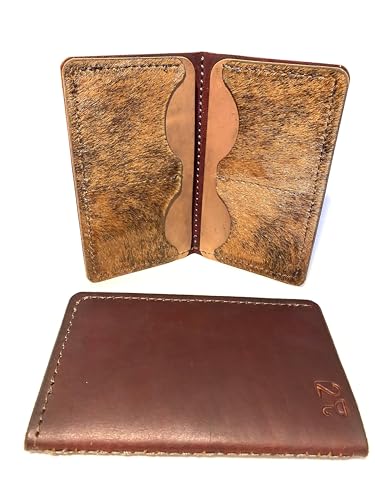 ,Made In The USA, Big Cowboy Wallets, Hand Crafted Full Grain Latigo Leather Western, Rodeo, Long Bifold Wallets, 7 Inches Long/4.25 inches wide/0.5 inches thick, Reddish Brown
