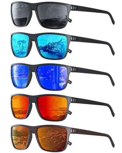 Image of Sunglasses-Men Polarized Mens Sunglasses: Classic Women Sun Glasses UV Protection for Fishing