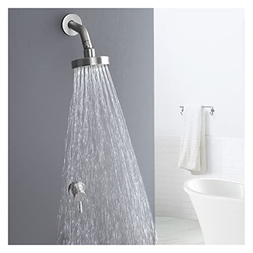 Douche à poignée unique chromée de qualité supérieure murale - 7