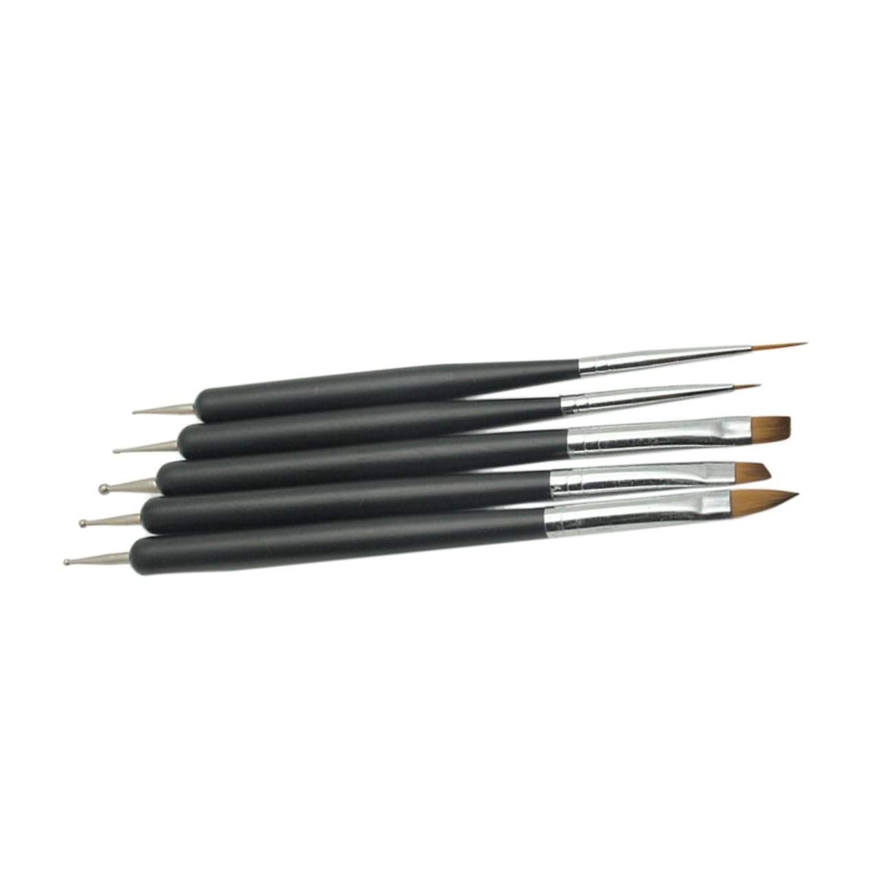 Housoutil 15pezzi Pennelli Per Nail Art Con Punta Doppia Penne Per Manicure e Decorazione Unghie Per Lavori Di Precisione e Dotting Facili Da Usare e Portatili