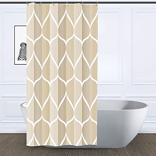 Gelbchu Ivory Stall Half Fabric Shower Curtain W 36 x H 72 for sale
