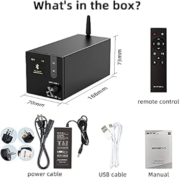 すずらん SMSL SA300 Bluetooth 5.0 アンプ パワーアンプ HI-FI クラス