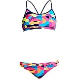 Funkita Bikini Mädchen Mad Mist aus chlorresistentem Material und UV-Schutz 50+, Kinder Größen:152