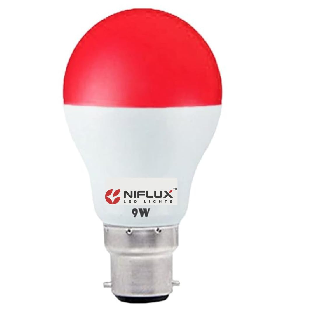 NIFLUX Super Bright High Glow Eco Friendly Energy Red 9 W LED Bulb for Home & office (B0DBVC8T9T) Amazon Price History, Amazon Price Tracker