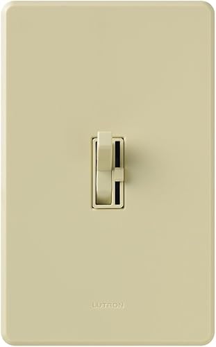 Miniatura 7 de Lutron Toggler - Interruptor de atenuación incandescente, preajuste de 3 vías de 600 W, AY-603P-AL, almendra