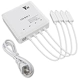 LYONGTECH Battery Charger for DJI Mini 4 & Mini 3 Pro Drone, 6 in 1 Rapid Multi Charging Hub, Simultaneous Charge 4 Batteries