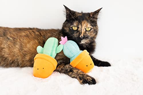 Pearhead Prickly Plants Cat Toy Set, Cute Catnip Toys, Plush Cactus Interactive Chew Toys, Pet Owner Must Have Catnip Toys, Set Of 2 Plush Toys #TOP30