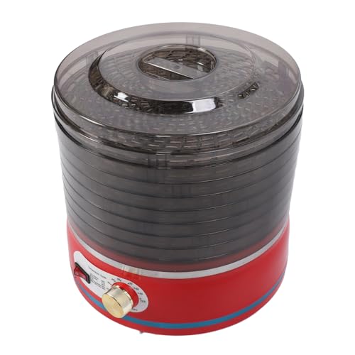 EU-Stecker 220-240 V Dörrgerät, Elektrischer Dörrautomat für Obst, Kräuter, Fleisch, Gemüse, Rot, 8 Fächer, Dörrgerät – Bild 6