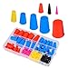 105Pcs High Temp Masking Plugs Powder Coating Painting Silicone Tapered Cone Plugs Kit 8-Sizes