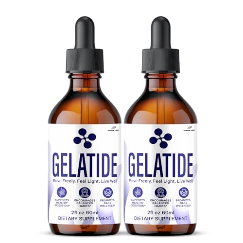 Gelatide Drops Maximum Potency Supplement Gela Tide Liquid Extract Advanced Premium Formula All Natural for Men and Women 60 ML (2)