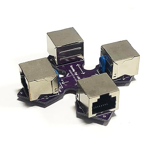 EDIY Throwing Star LAN Tap Network Packet Capture Mod 100% Original Replica Monitoring Ethernet Communication Haker Tool Dark Purple